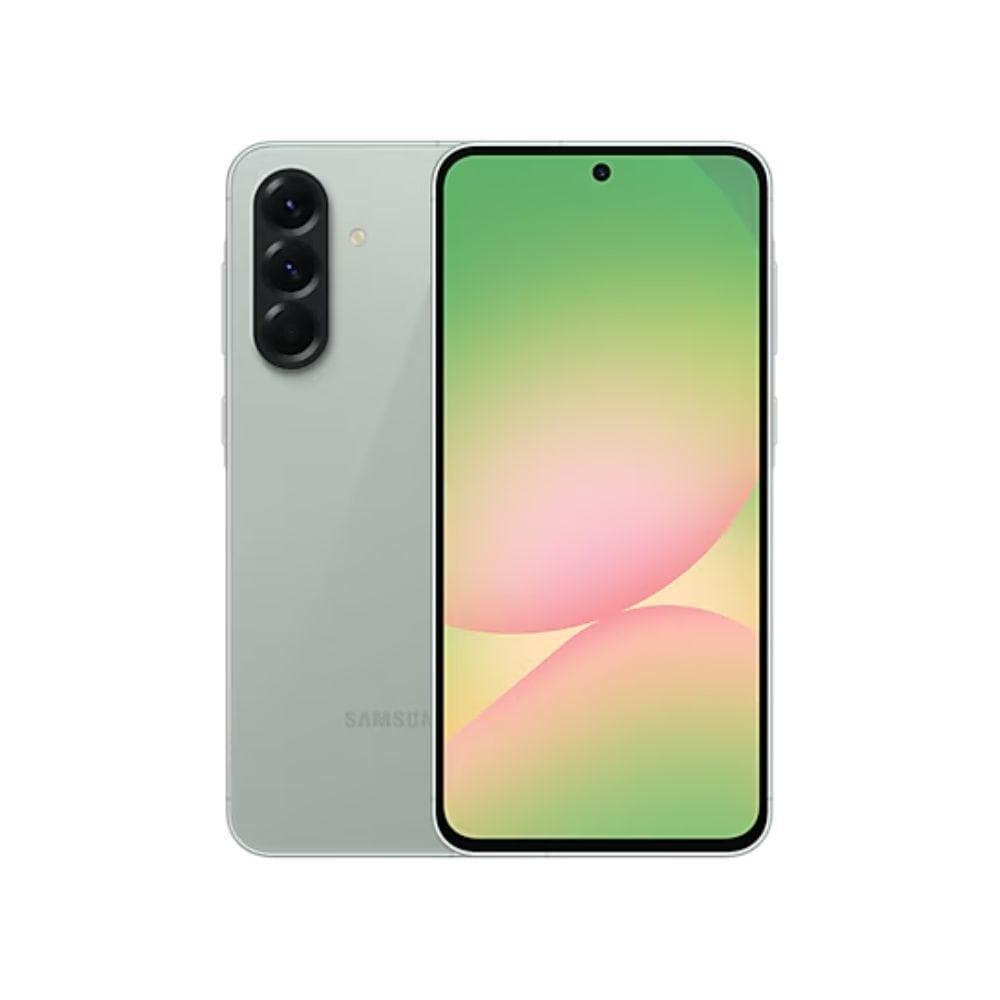 Smartphone Samsung Galaxy A56 5G 128GB 8GB RAM verde com câmeras triplas
