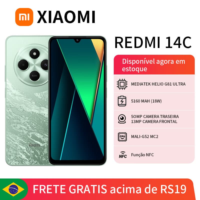 Xiaomi Redmi 14C Dual SIM Dual Standby Smartphone/4/128G/8/256G Global Smart
