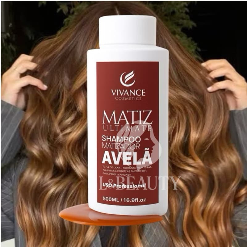 Shampoo Matizador Tonalizante  Avelã 300ml Vivance Cosmetics