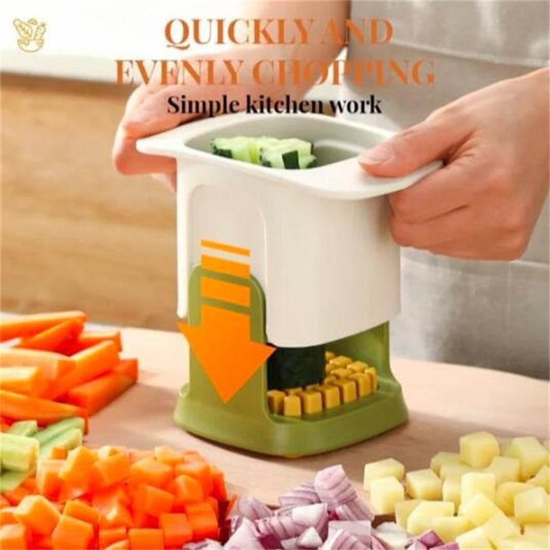 Ferramenta de picar em cubos de legumes para cortar cenouras, pepinos e cebolas