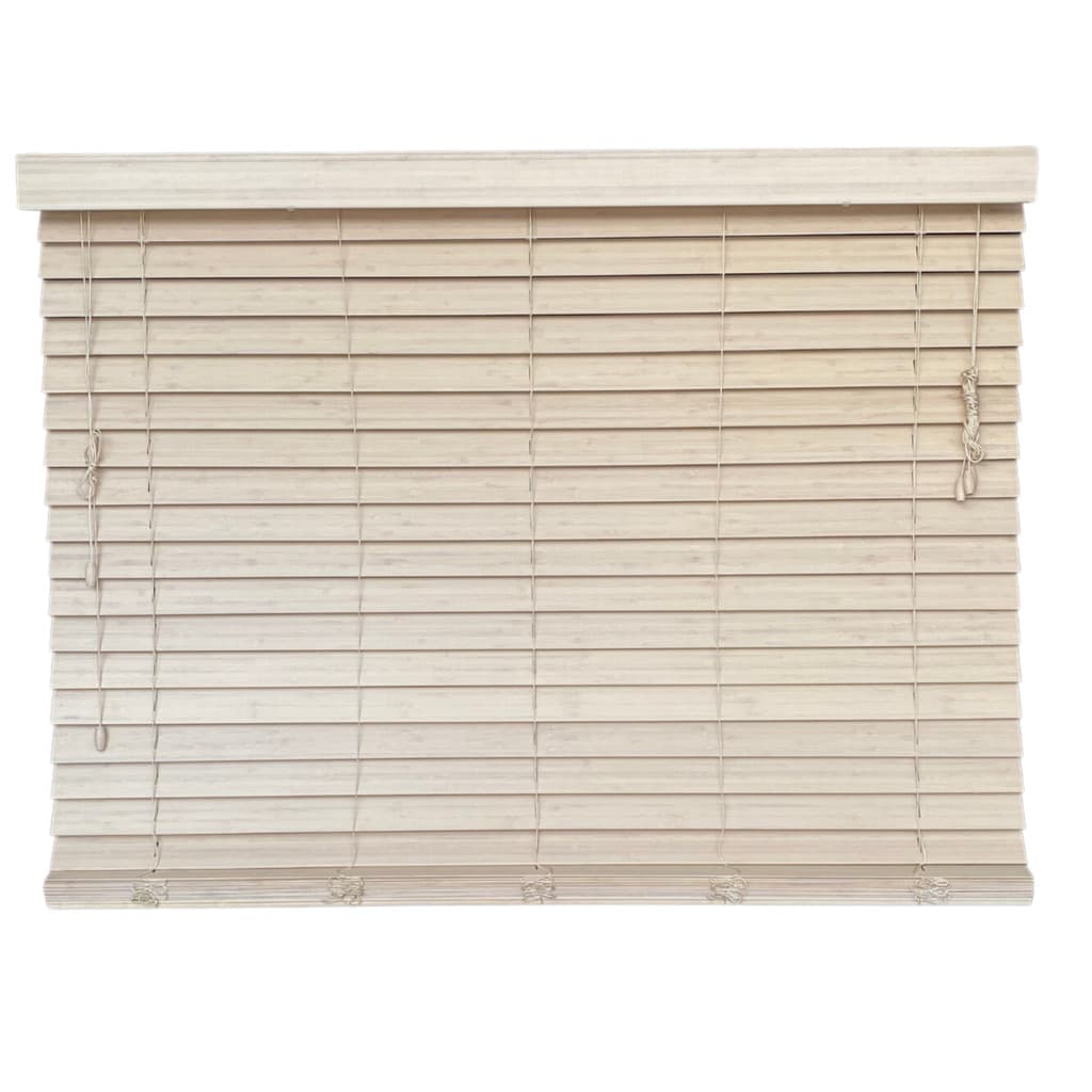 Persiana horizontal de bambu 50mm patina 120x140cm bege