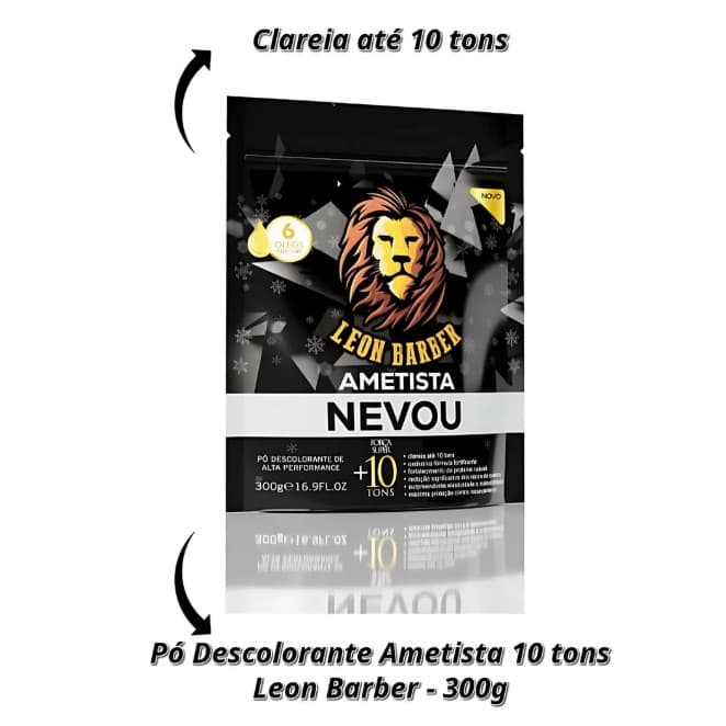1 Pó Descolorante Leon Barber Ametista 300g