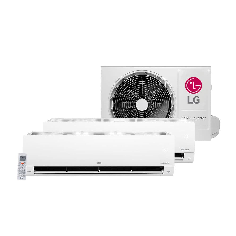 Ar condicionado bi-split LG Dual Inverter 2x9000 BTU/h com controle remoto