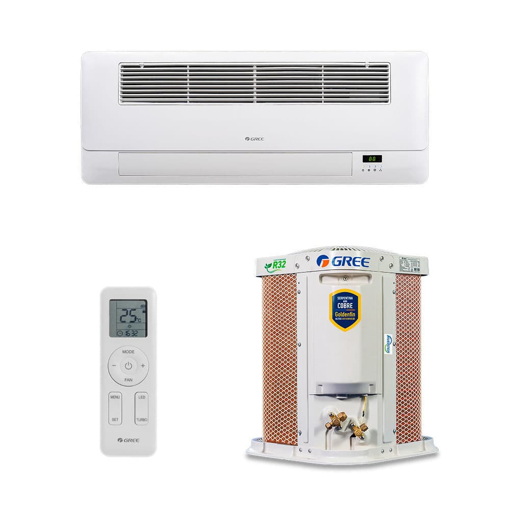 Ar Condicionado Split Cassete Gree G-Linea 1 Via Inverter 18.000 Btus Frio 220V R-32 com controle remoto e condensador