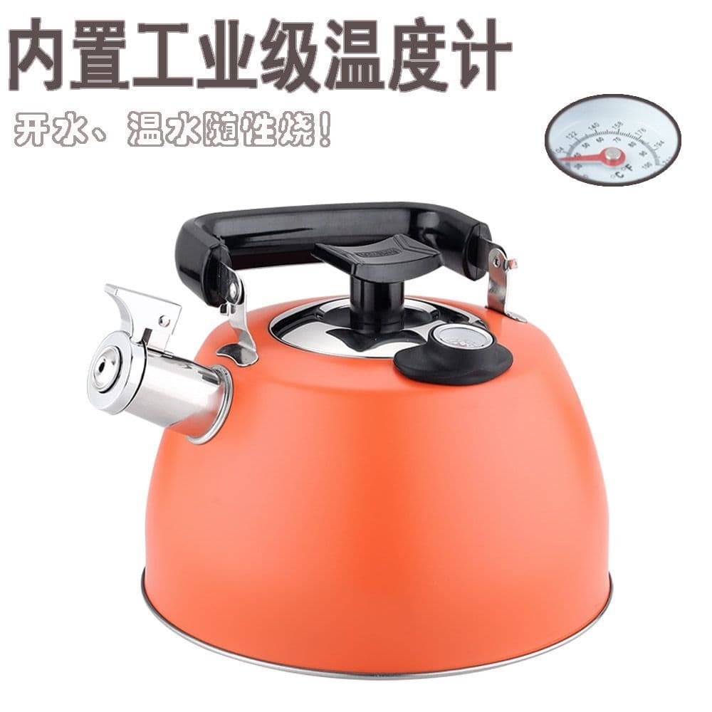 3.5L grande capacidade fogão a gás fogão de indução Universal com termômetro liga apito boca aço inoxidável apito chalei