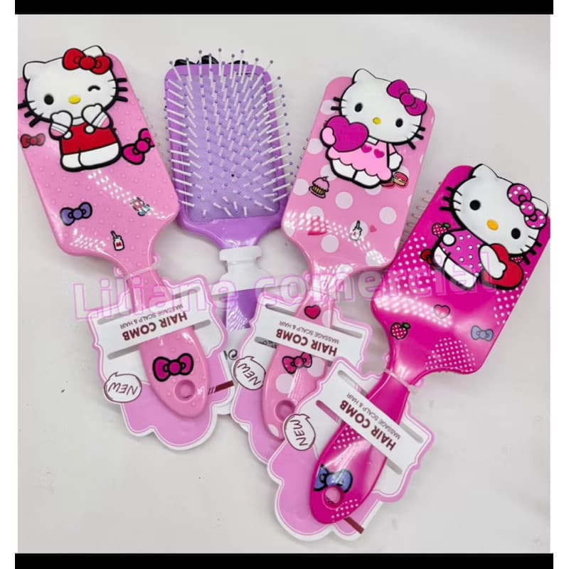 escova de cabelo infantil lindo  hello kitty (cor sortidos )