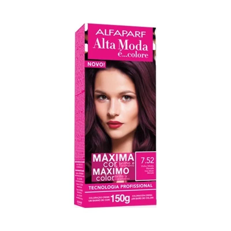 Alta Moda Alfaparf Coloração 7.52 Vinho Médio Marsala 150g - 1 a 6 Unidades