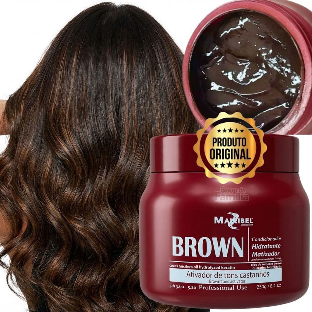 Matizador Chocolate Ativador de Tons para Cabelo Castanho e Marrom Máscara 250g | Garanta Já