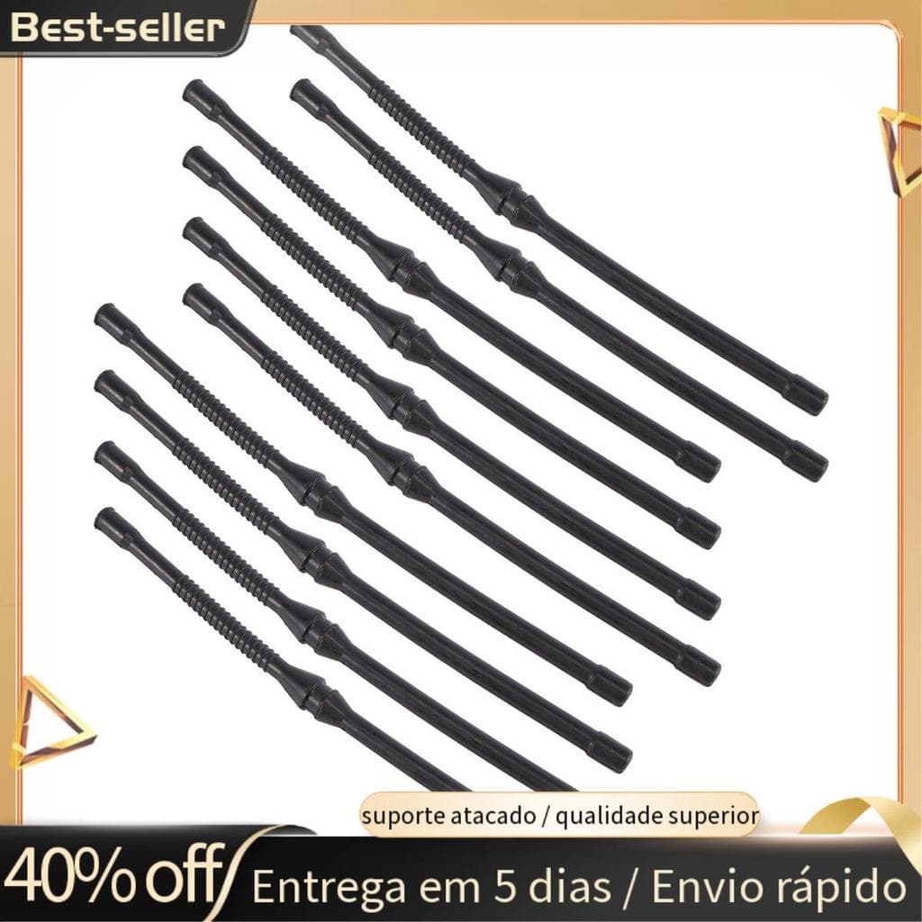 10 tubos de mangueira pretos para motosserra, entrega rápida, qualidade superior