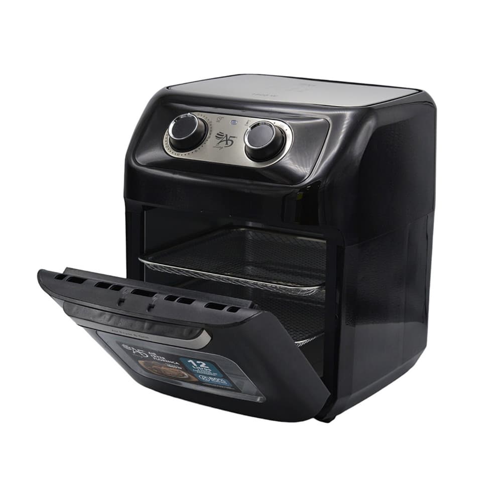 Airfryer 12L Sem Óleo Antiaderente - Florença Preta 110V Massageada com Tecnologia Rapid Air