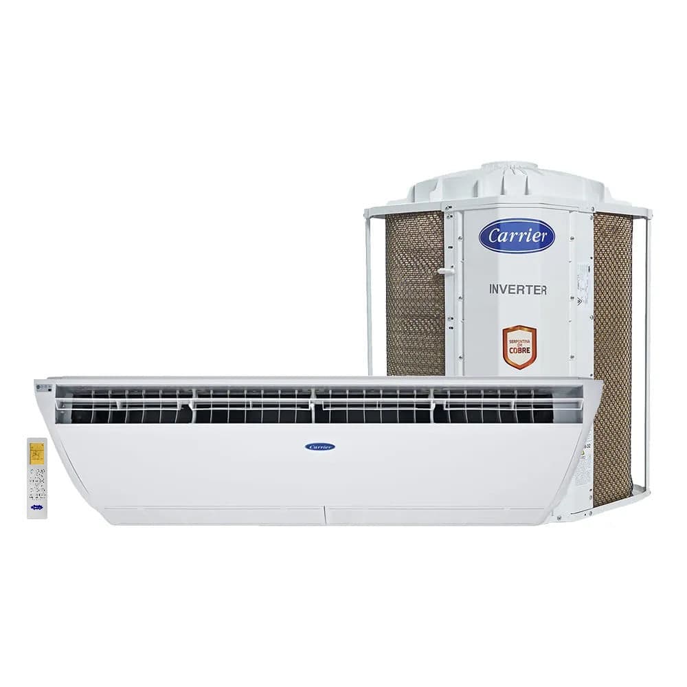 Ar condicionado split teto Carrier branco 60000 BTU/h, modelo 42ZQVF60C5C, 220 Volts