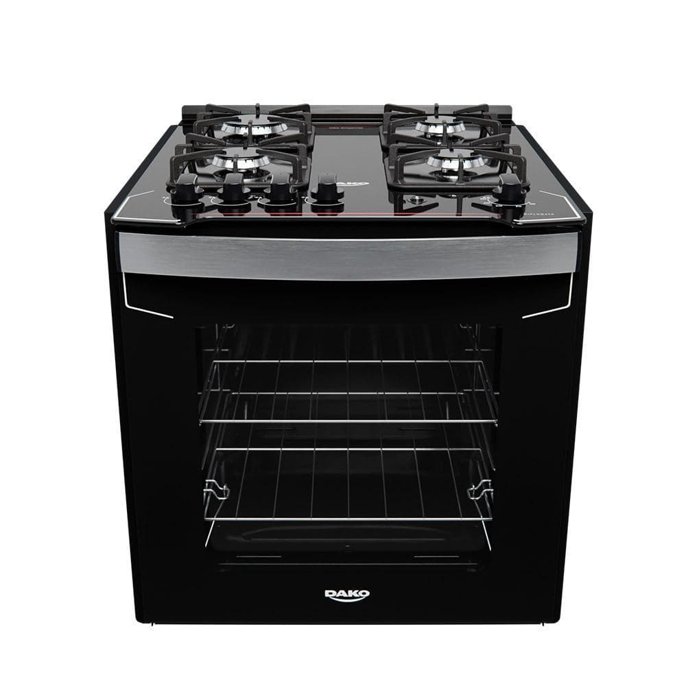 Fogão 4 Bocas de Embutir Diplomata Preto - Dako