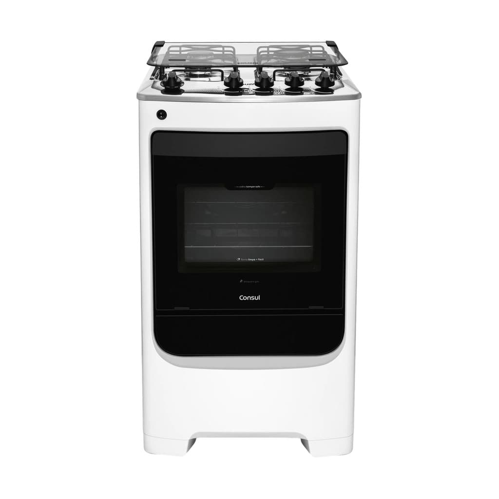 Fogão Consul 4 Bocas Branco com Acendimento Automático - CFO4NAB