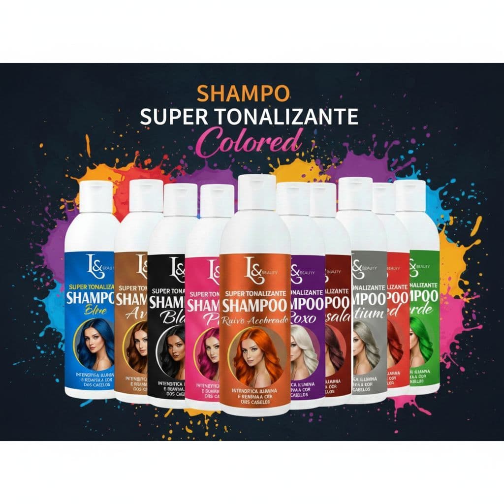 Shampoo Tonalizante Colored 100% Natural 300ML - L&BEAUTY