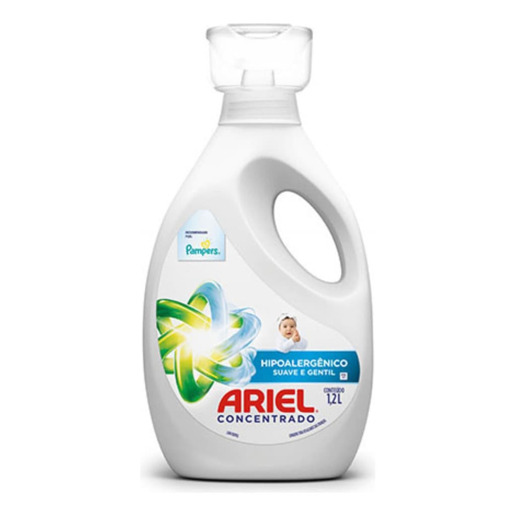Ariel Suave E Gentil Hipoalergênico Suave E Gentil Sabão
