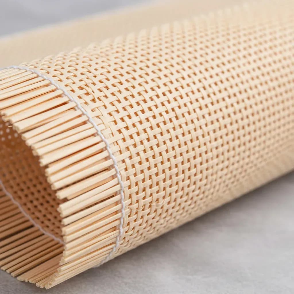 Palhinha Indiana Quadriculada Palha da India Tela Forro Fibra Natural Rattan Celulose 2,00x50cm