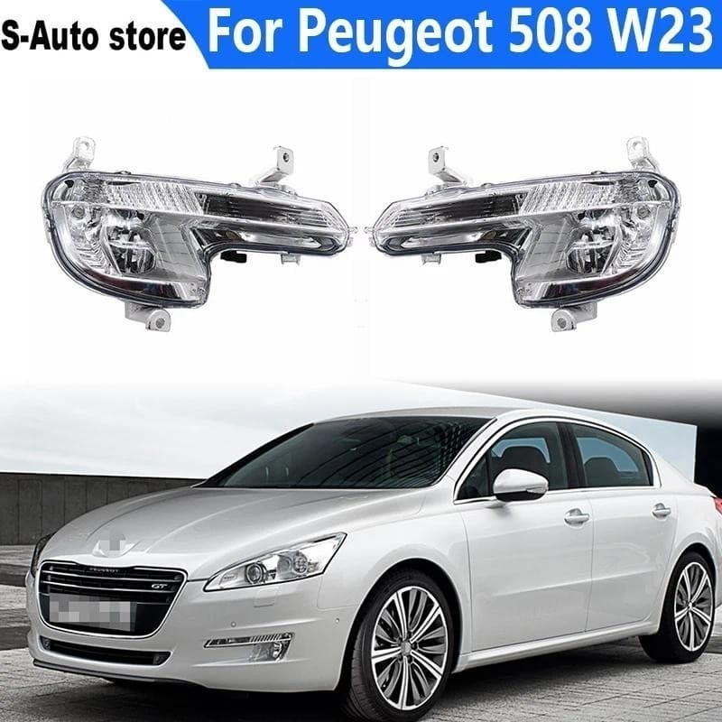 Luzes de neblina para Peugeot 508 W23 - Faróis de neblina dianteiros cromados