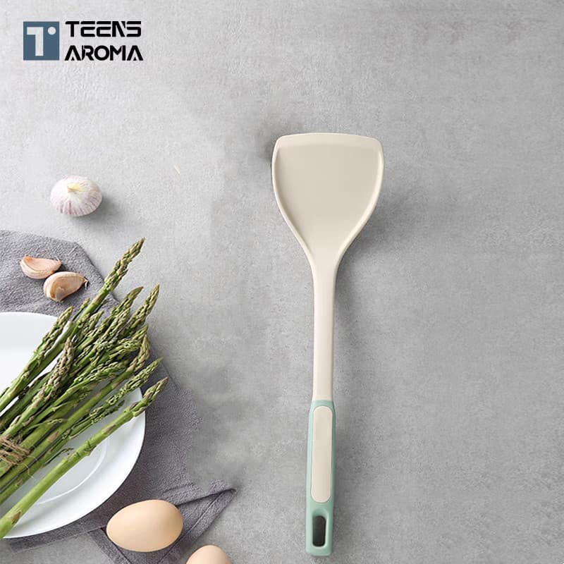 Espátula de silicone Anti-escaldante de qualidade alimentar antiaderente espátula especial Tamagoyaki espátula colher de