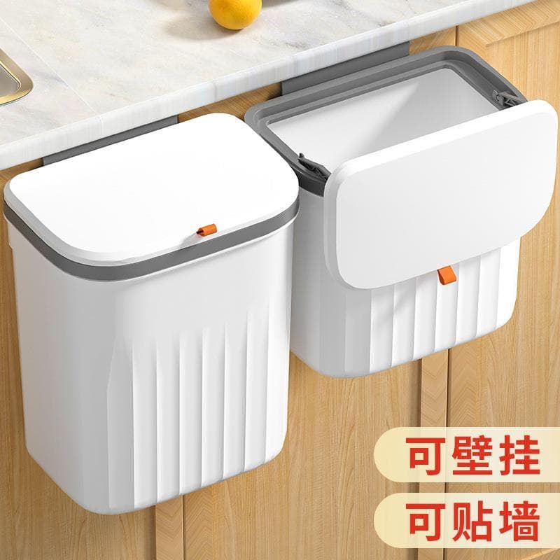 Lixeira de parede com tampa, lixeira especial para banheiro, cesta de papel grande, cozinha doméstica, lixeira sanitária