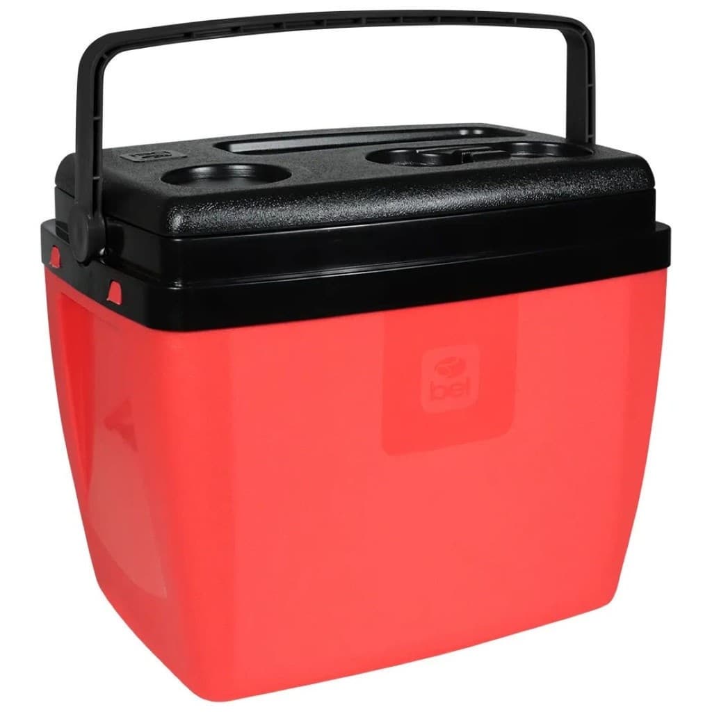 Caixa Térmica 19 Litros Vermelha e Preta com Alça Bel