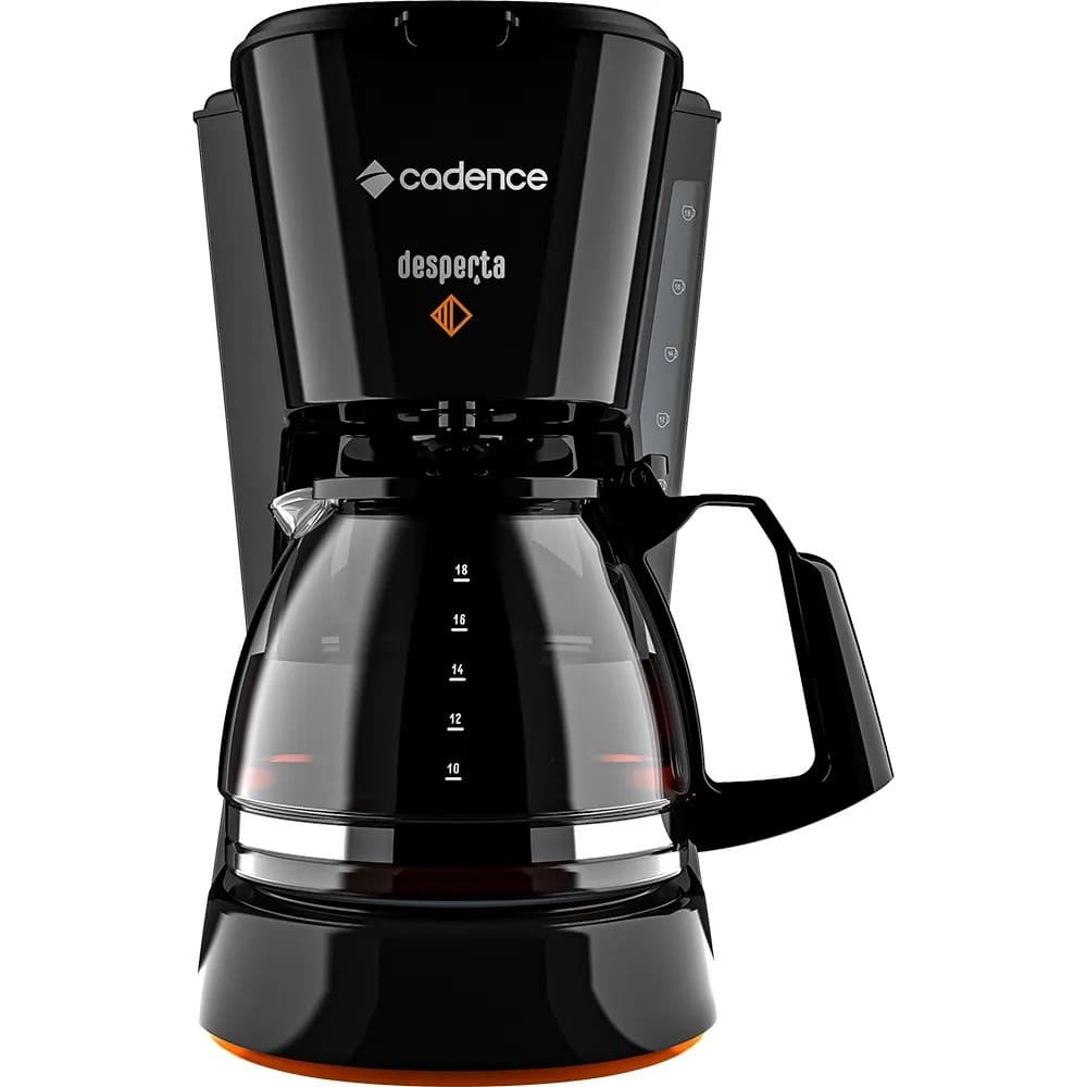 Cafeteira Elétrica Desperta Cadence 18cafés 750ml Preta 110v