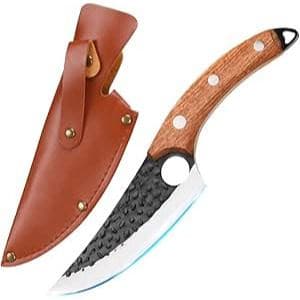 Faca Artesanal de Aço Inoxidável, Faca Perto de Aço Damasco com Bainha