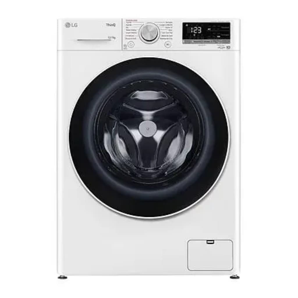 Lava e Seca LG 12Kg/7Kg Smart VC4 CV5012WC4 Branca 110V Inteligência Artificial TurboWash WiFi ThinQ