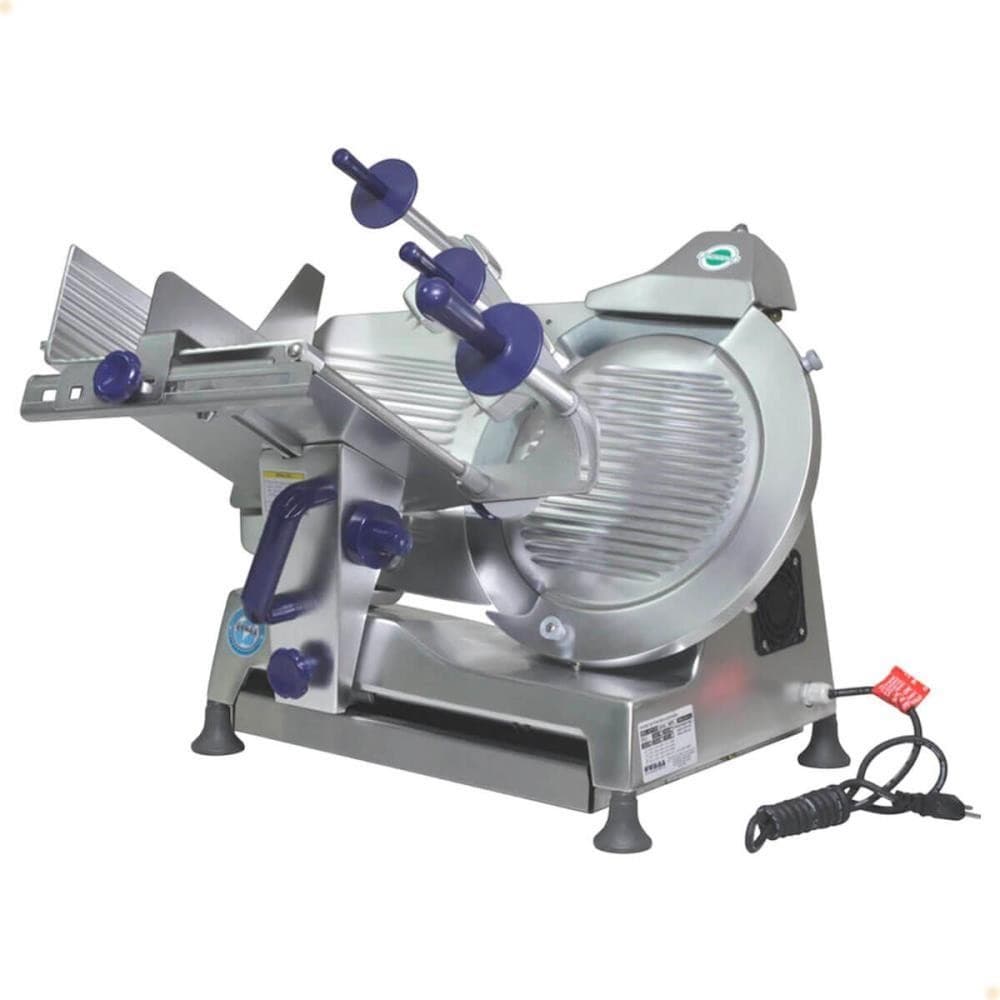 Cortador de frios semi-automático em aço inoxidável com cabo conectado