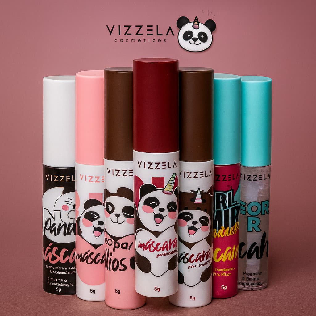Vizzela Máscara de Cílios (No Panda, No Panda Brown, Big No Panda, Power Volumão e Incolor)
