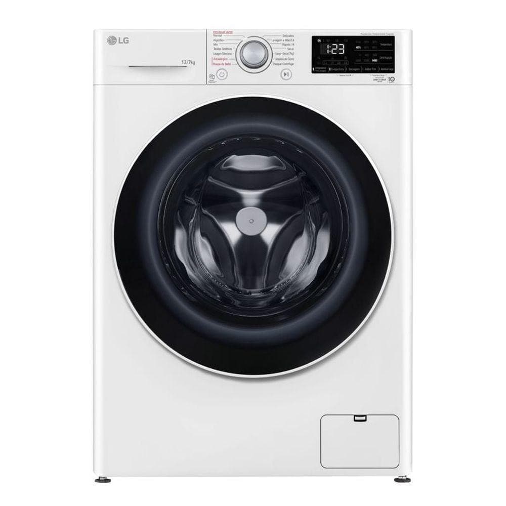 Máquina de lavar e secar roupa LG Lava e Seca Smart VC5 12kg branca