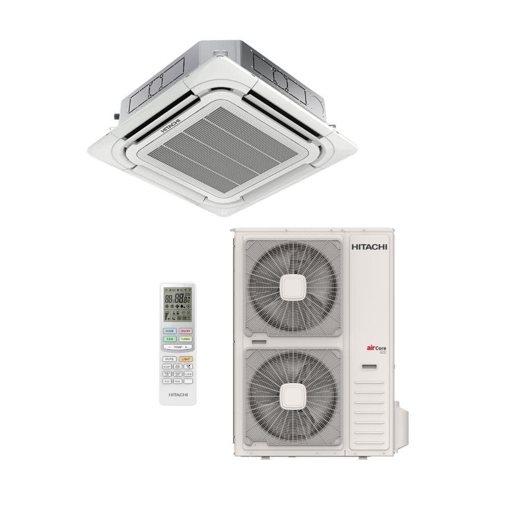 Ar Condicionado 46000 BTUs Split Cassete Inverter Hitachi Quente e Frio Air Core 600 220V Monofásico