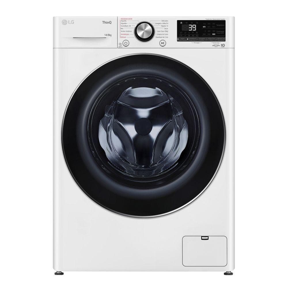 Lava e Seca Smart LG VC2 14kg Branca com Inteligência Artificial AIDD
