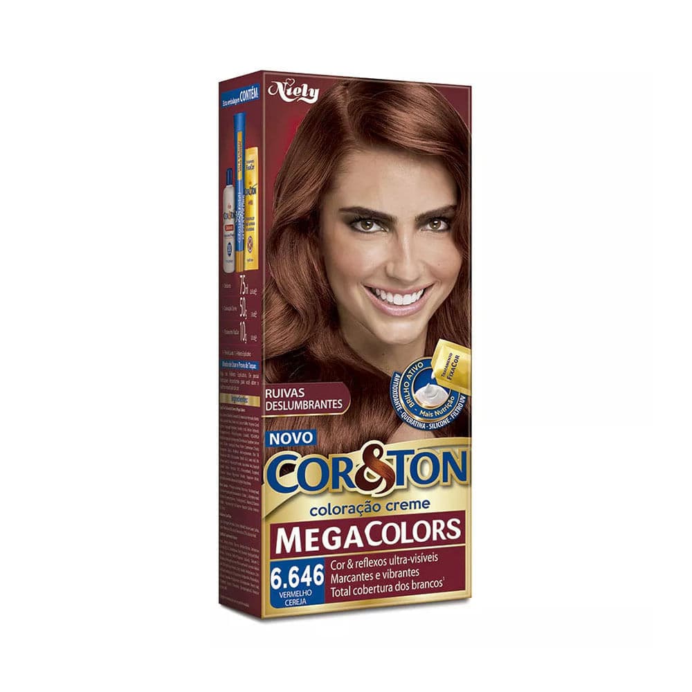 Coloração Niely Cor&Ton 6.646 Vermelho Cereja