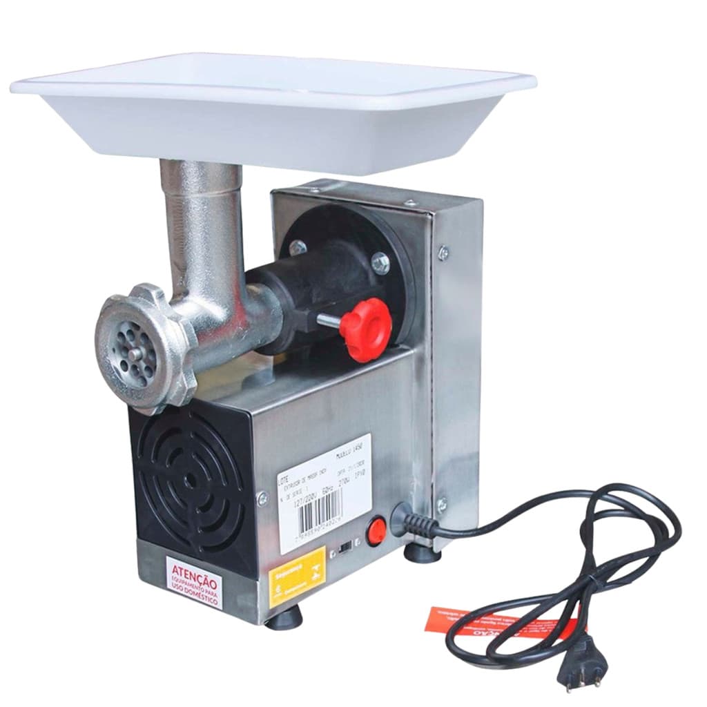 Moedor Carne e Extrusor Massas Biscoitos em Inox B7 1/3cv Bigolar