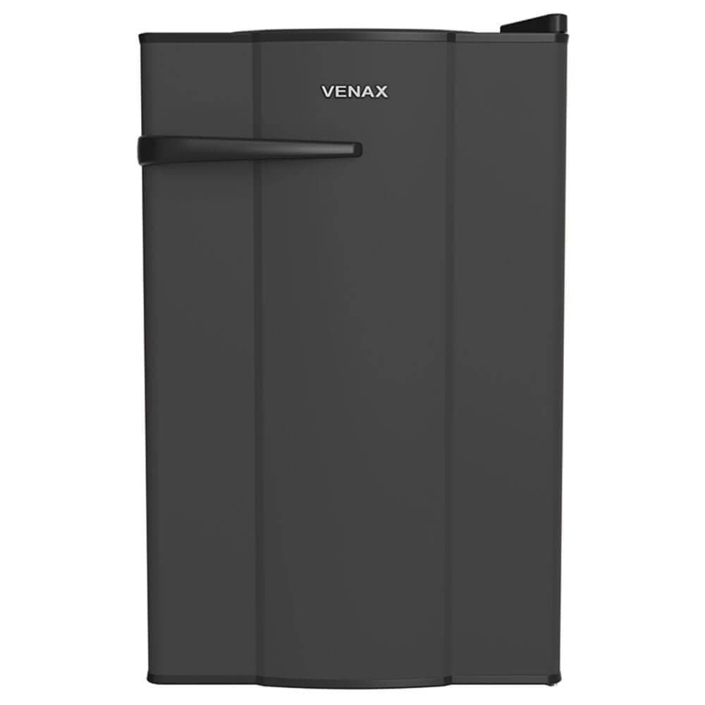 Frigobar Venax NGV 10 Preto Fosco 100L 220V 7171 em pé, fundo branco
