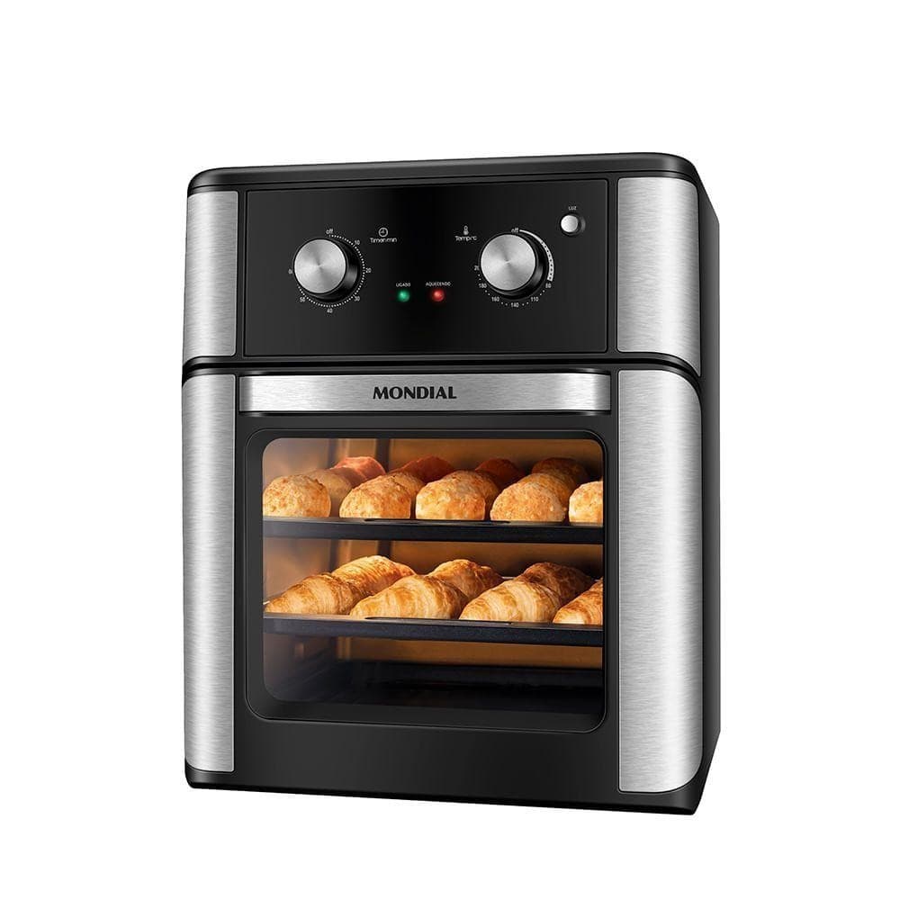 Fritadeira Air Fryer Forno Oven Mondial 2000W Preto 12L AFON-12L-AB 110V