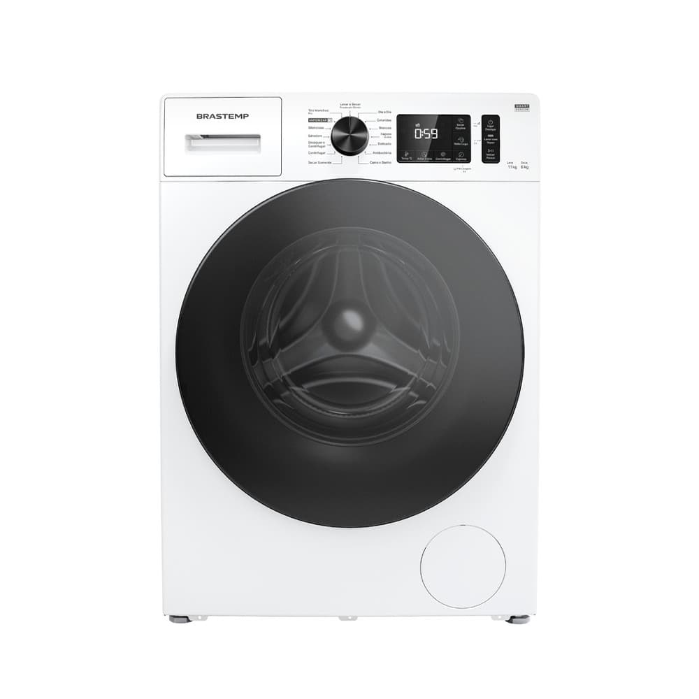 Lava e Seca Brastemp 11Kg/6Kg com Smart Sensor by AI BNO11AB Branco 110V