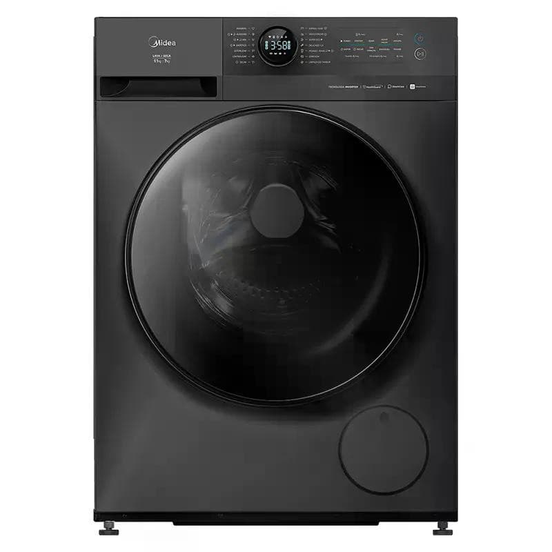 Lava e Seca Midea 11kg Slim Titanium 220V Inverter HealthGuard  wifi Autolimpeza