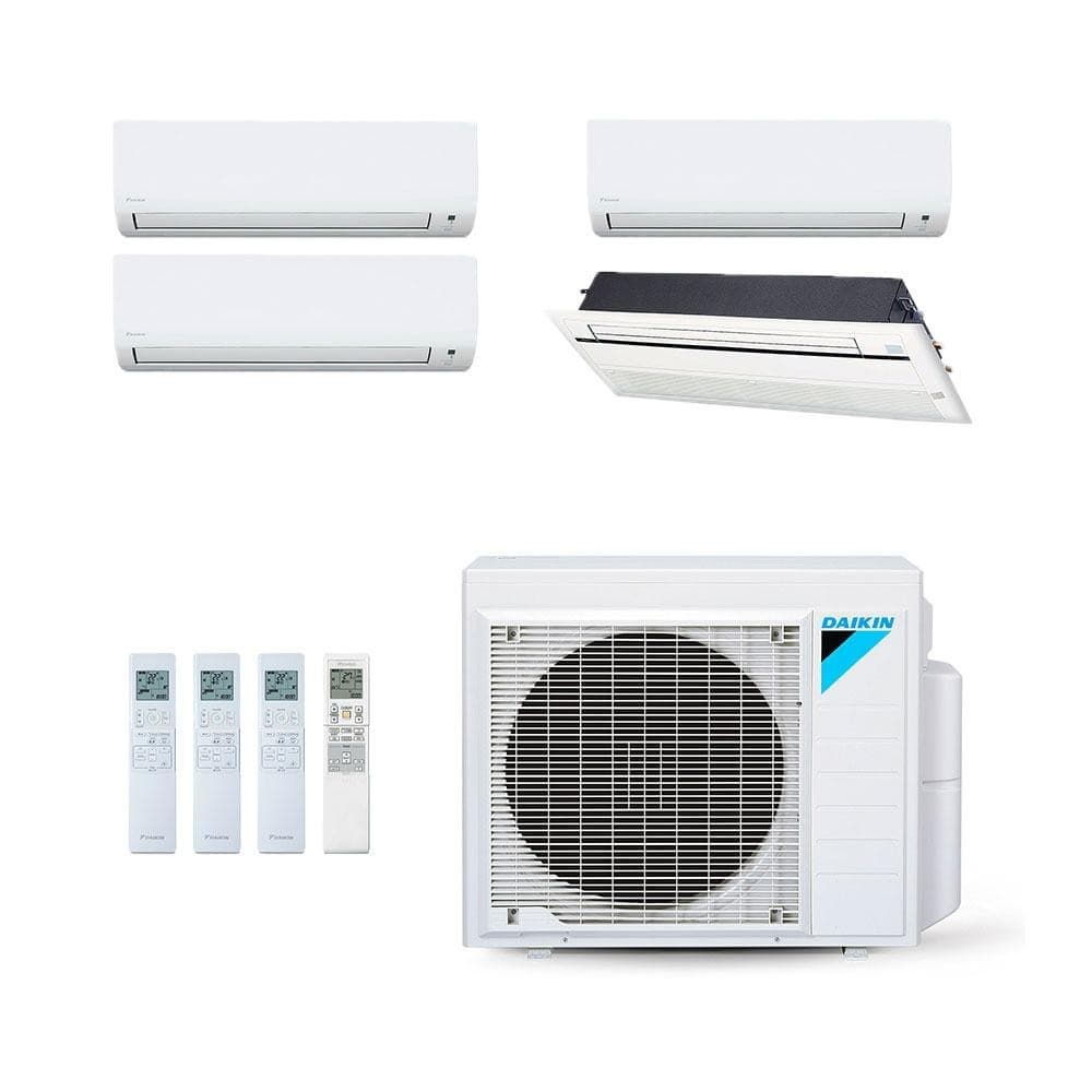 Ar-condicionado multi split inverter Daikin 28.000 com evaporadoras e compressor externo branco