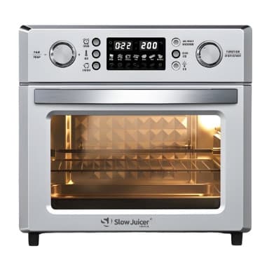 Forno Airfryer Inox Alliere 26L c/ Espeto Giratório e Cesto Rotativo