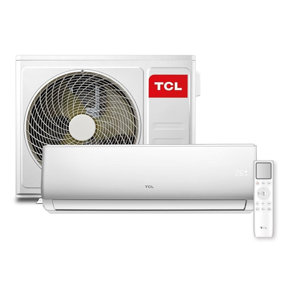 Ar condicionado split TCL TAC-18CSA1 18000 BTUs branco, eficiente e potente, com controle remoto