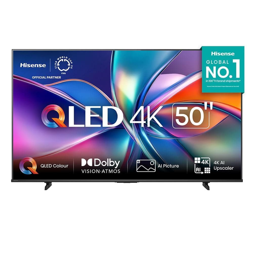 Smart TV 4K Hisense QLED 50 polegadas com Dolby Vision e Atmos
