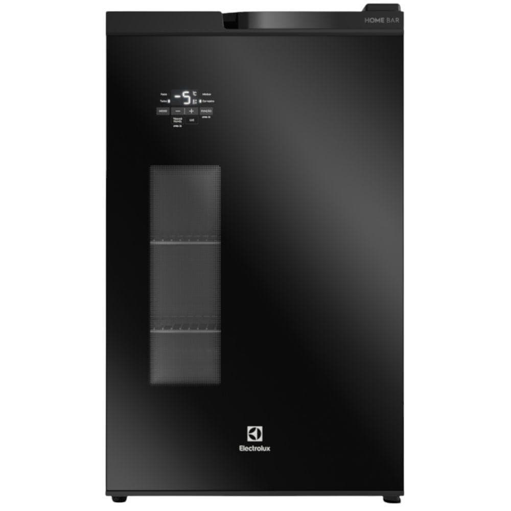 Cervejeira Home Bar Electrolux EB100 100L Porta de Vidro Frost Free Preta