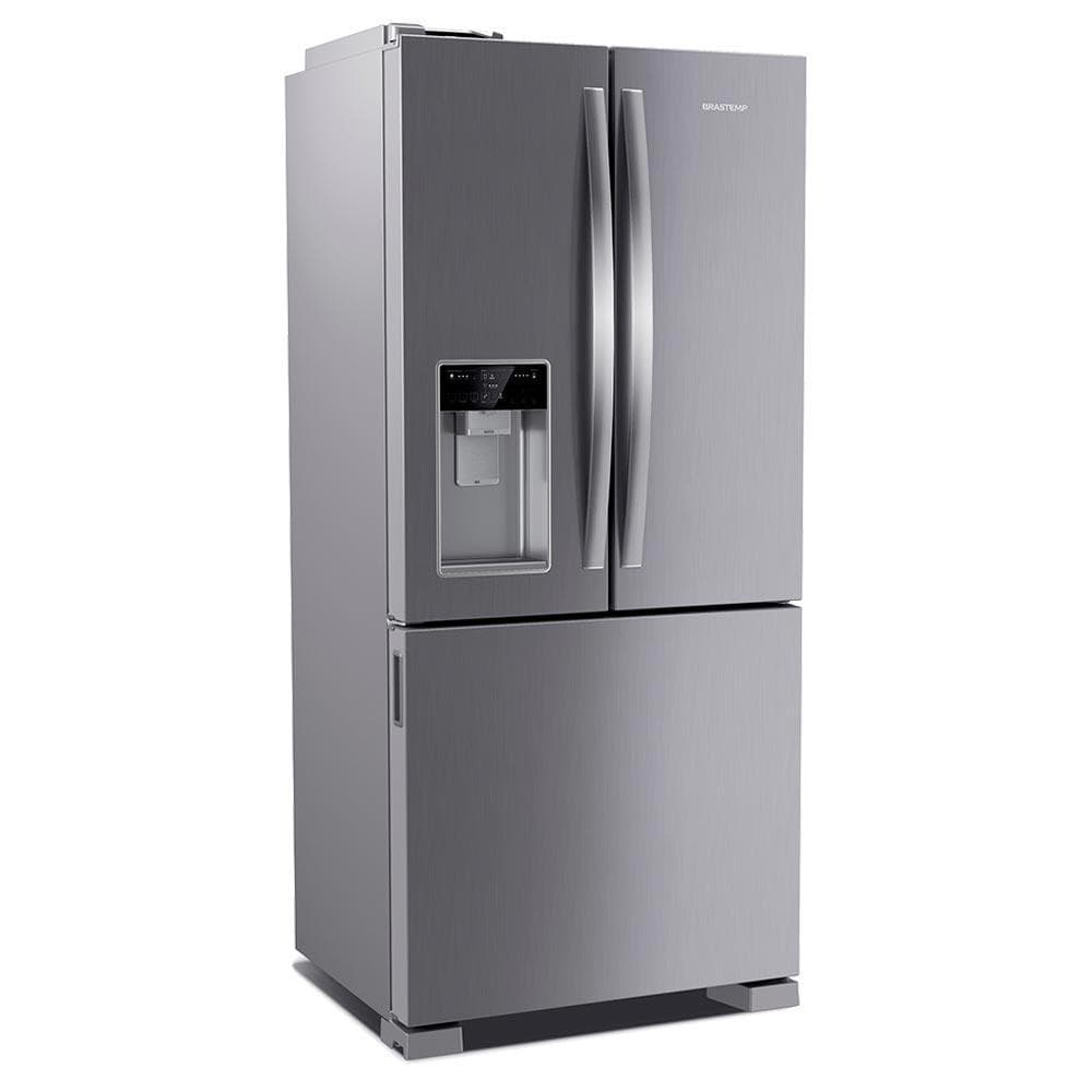 Refrigerador Brastemp Frost Free French Door Água e Gelo na Porta 515 Litros Inox