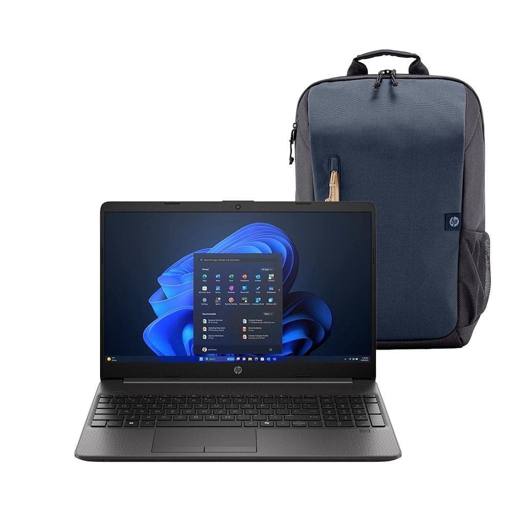 Notebook HP 256R G9 Core i3 15.6" Intel UHD 256GB SSD 8GB RAM W11 Home + Mochila para Notebook até 15,6" 18 Litros Azul