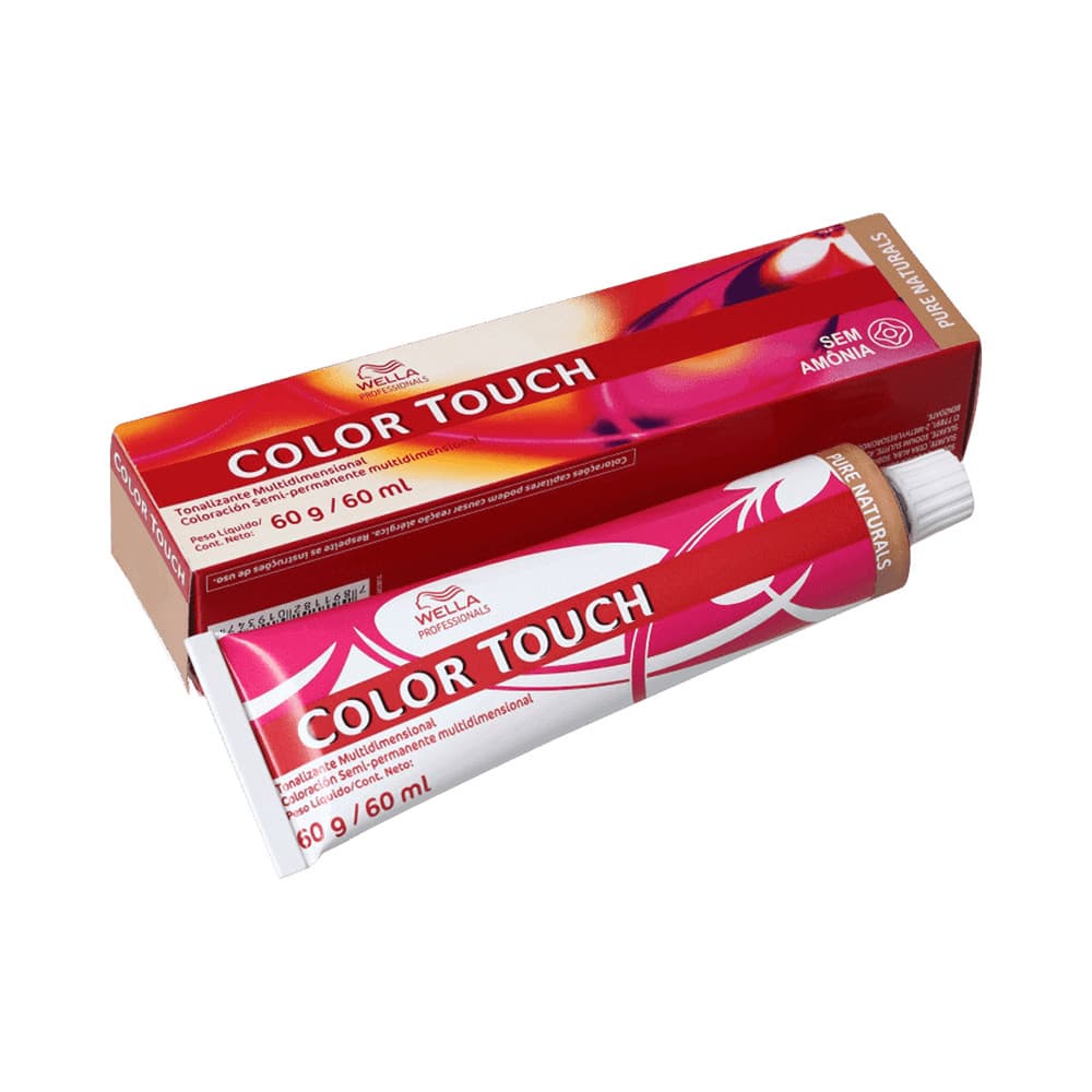 Tonalizante Wella Color Touch Pure Naturals 4.0 Castanho Médio 60g