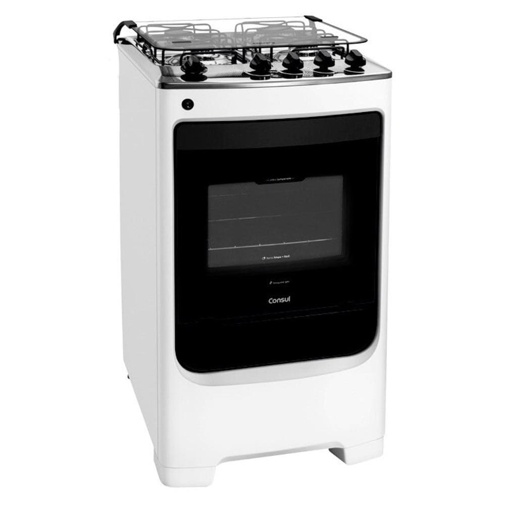 Fogão 4 Bocas Consul CFO4NAB Acendimento Automático, Branco