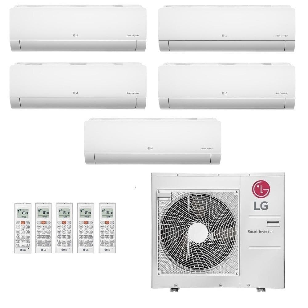 Ar-condicionado multi split inverter LG 36.000 com cinco unidades evaporativas de 9.000, branco, 220V
