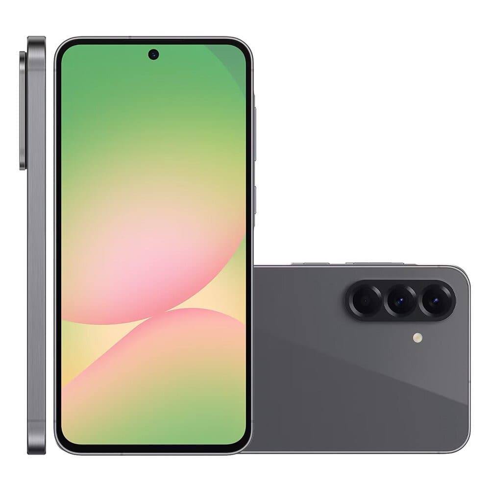 Smartphone Samsung Galaxy A56, Câmera Tripla, 128 GB, 5G, Preto