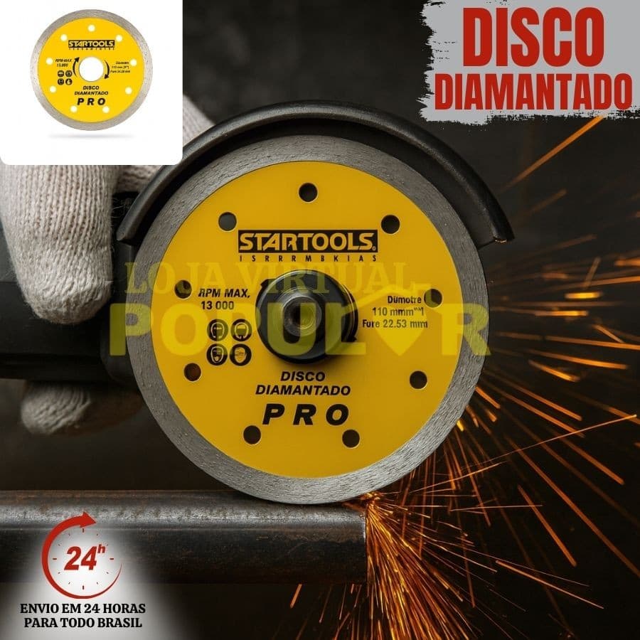 Disco Circular Diamantado 4 Polegadas Startools Disco de Serra
